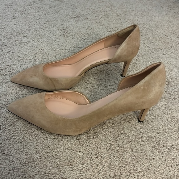 J. Crew Lucie Suede Pumps J8205 Brown - Picture 2 of 4